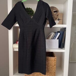 Herve Leger Black Mini Dress